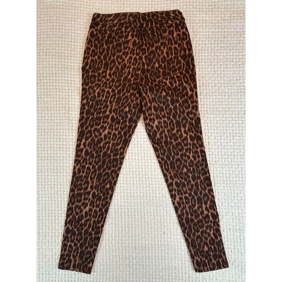 Lisa Rinna Stretchy Jeans Pants Animal Cheetah Print Ankle Mid Rise Size 0 NEW - Picture 5 of 11